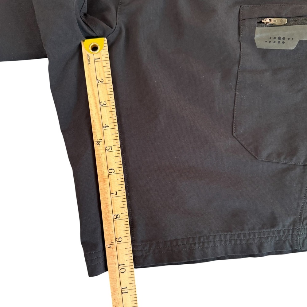 Columbia Omni-Wick 34x10 Black Belted Men's Hiking Cargo Shorts XM4057 - Picture 5 of 8